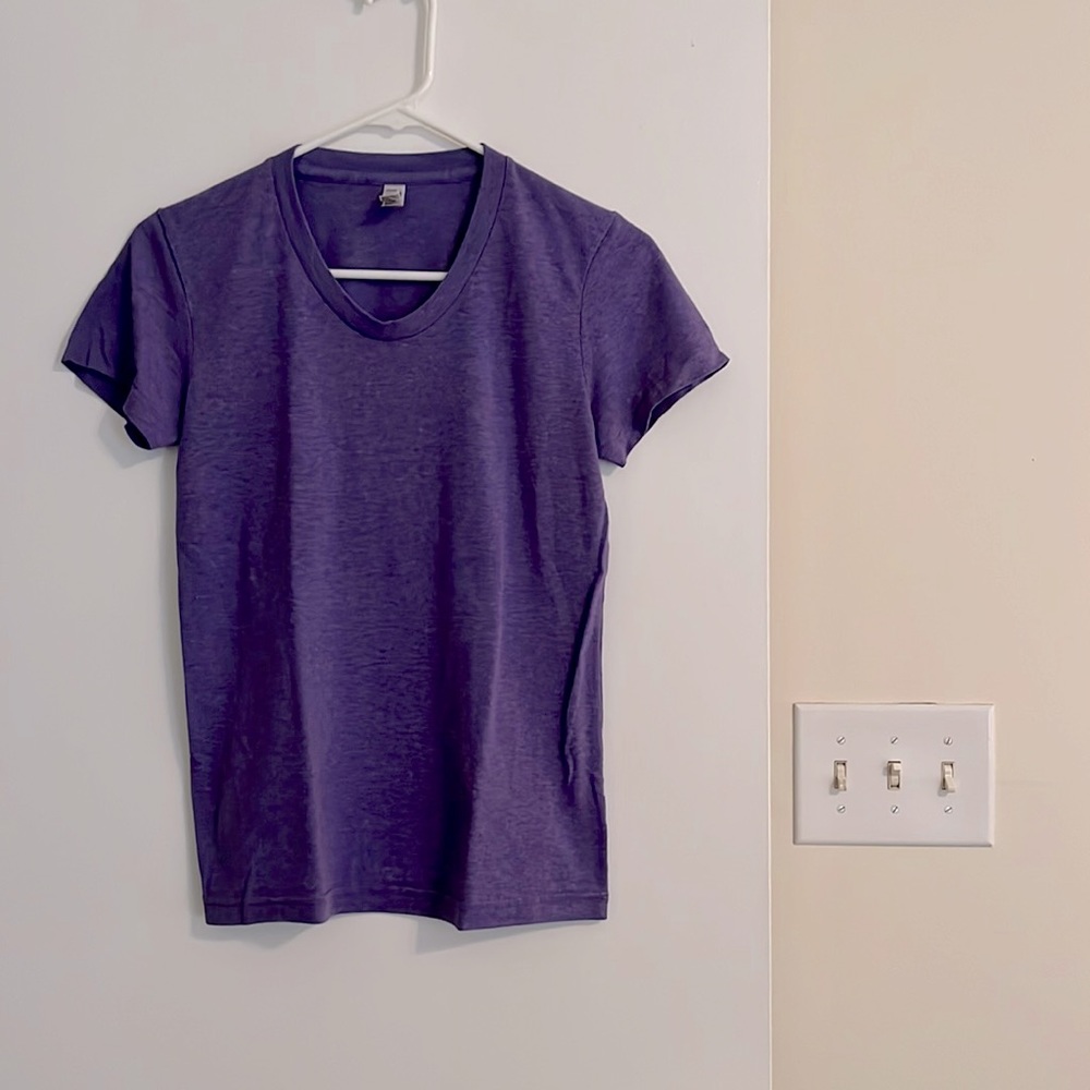 Purple American apparel tri-blend tee shirt